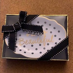 Hello Beautiful Polka Dot Trinket Tray